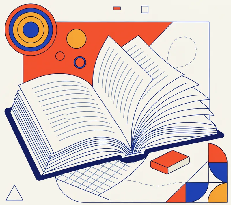 Illustration d’un livre ouvert aux pages qui se tournent, symbole de la traduction littéraire de romans et de manuscrits